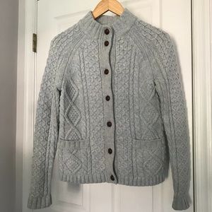 Lands'End Lambswool Knit Cardigan
